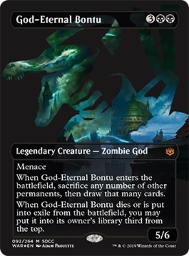 FOIL GOD-ETERNAL BONTU War Of The Spark WAR Magic MTG MINT CARD