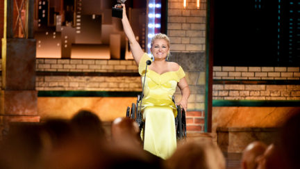 Ali Stroker winning a Tony
