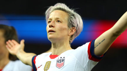 megan rapinoe dominates the women's world cup.