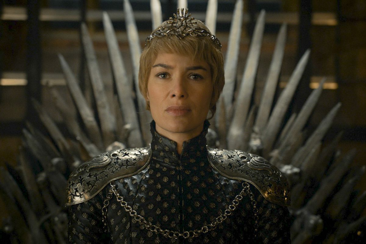 lena headey as cersei lannister on game of thrones.
