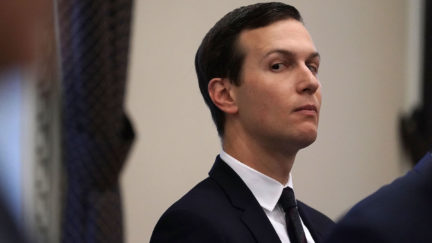 Jared Kushner keeps his mouth tightly shut.