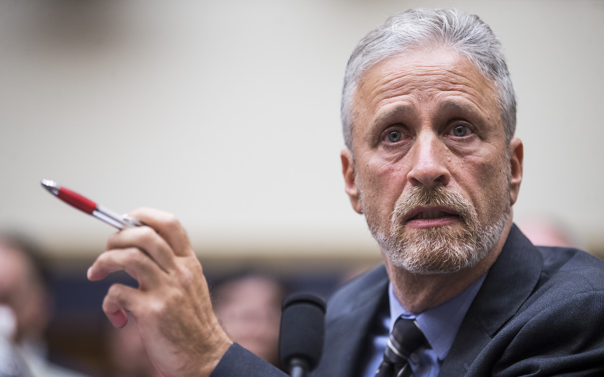Jon Stewart testifies in front of Congress.