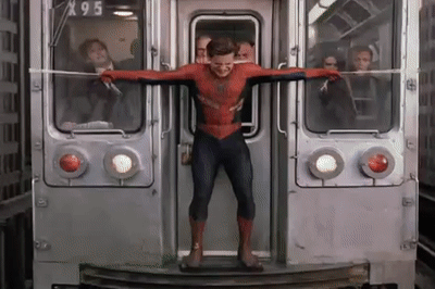 spider-man 2 train