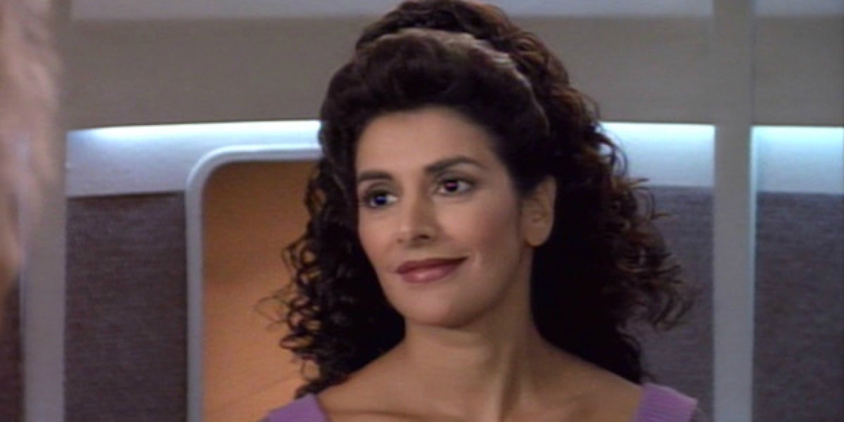 Deanna Troi on CBS's Star Trek: The Next Generation.