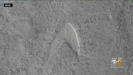 a star trek symbol was found on mars.