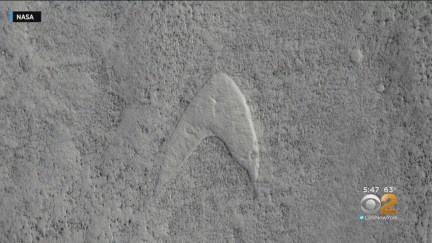 a star trek symbol was found on mars.