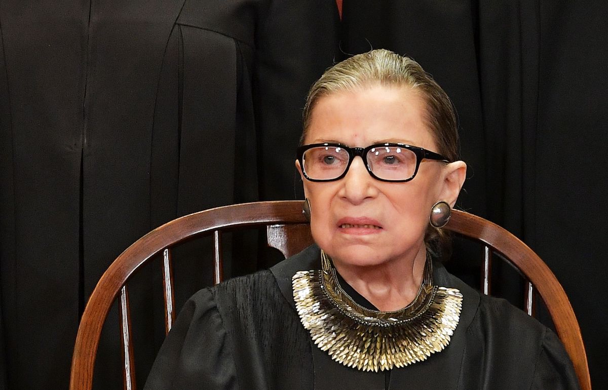 Ruth Bader Ginsburg does not look like she approves of any of this.