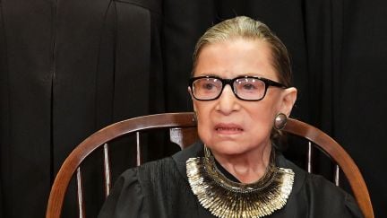 Ruth Bader Ginsburg does not look like she approves of any of this.