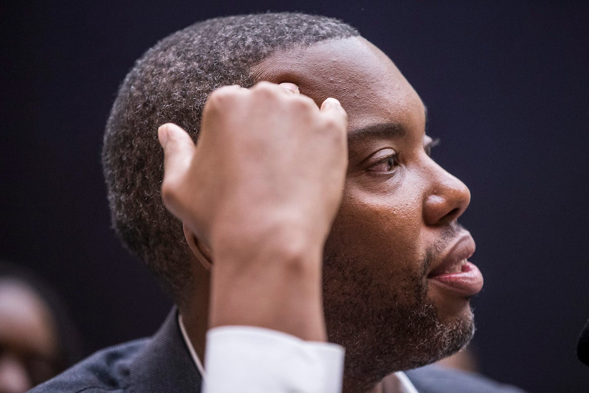 Writer Ta-Nehisi Coates testifies during a congressional hearing on slavery reparations