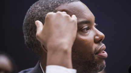 Writer Ta-Nehisi Coates testifies during a congressional hearing on slavery reparations