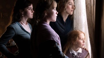 FFrom left to right: Emma Watson as Meg, Florence Pugh as Amy, Saoirse Ronan as Jo, and Eliza Scanlen as Beth.