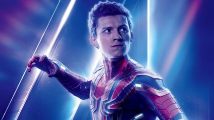tom holland as spider-man.