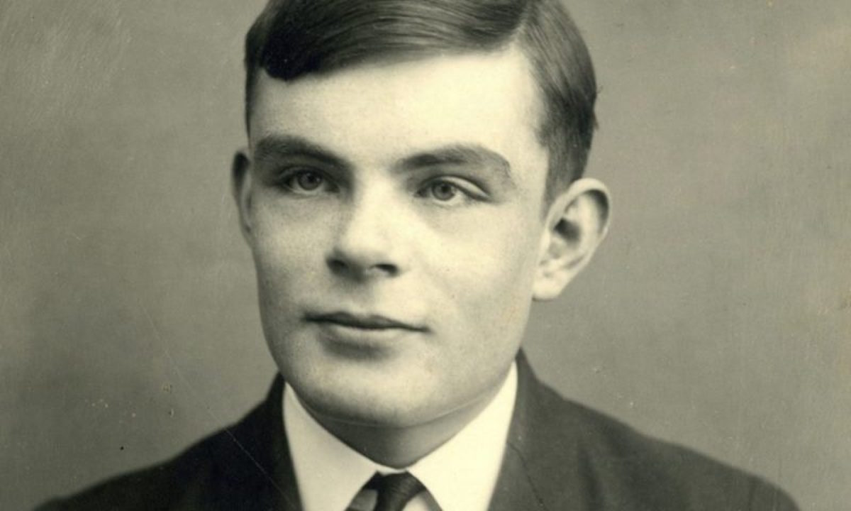 Alan Turing's passport photo