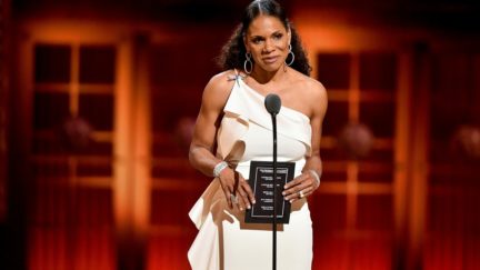 Audra McDonald presents an award onstage during the 2019 Tony Awards at Radio City Music Hall on June 9, 2019 in New York City. (Photo by Theo Wargo/Getty Images for Tony Awards Productions)
