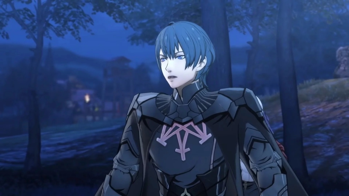 The character Byleth in Fire Emblem: Three Houses and Fire Emblem Heroes.