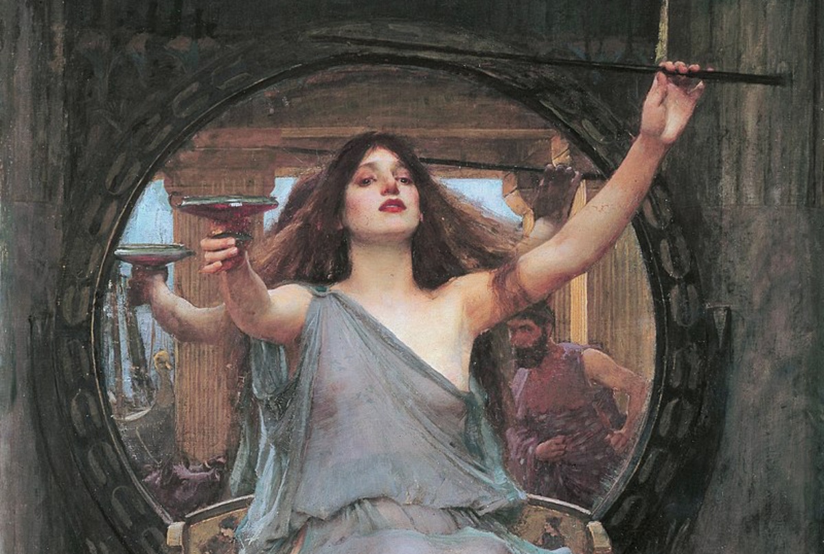 Circe Offering the Cup to Odysseus by John William Waterhouse