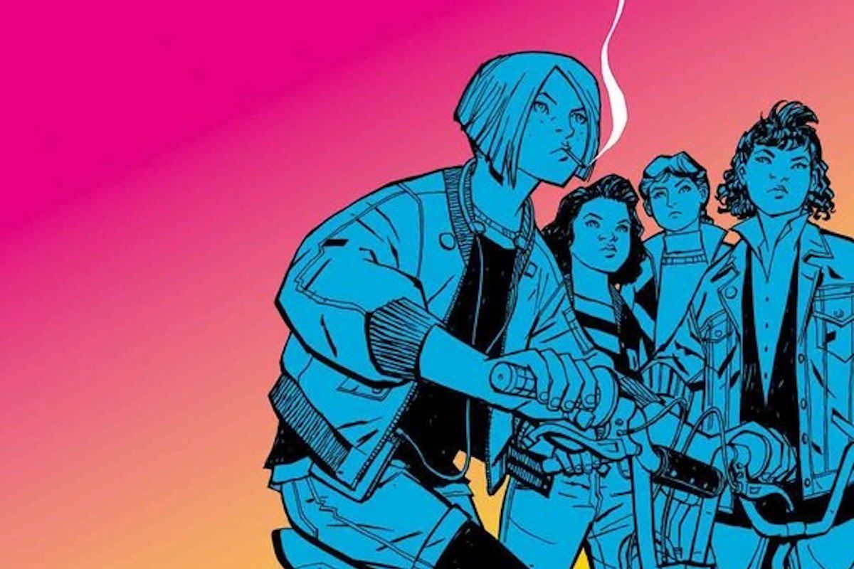 Cover of Paper Girls comic book.