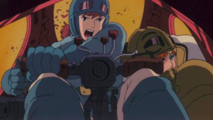 Uma Thurman and Alison Lohman in Kaze no tani no Naushika (1984)