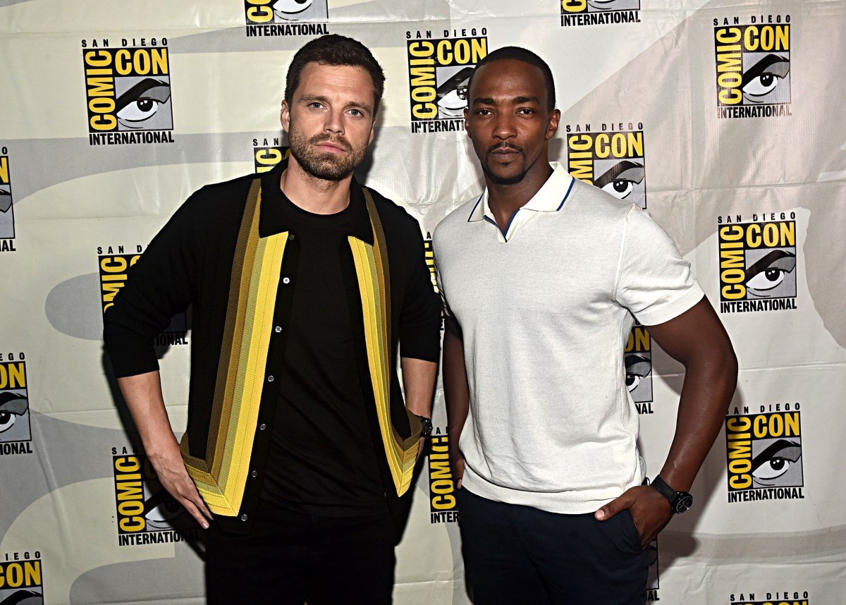 Anthony Mackie and Sebastian Stan at SDCC