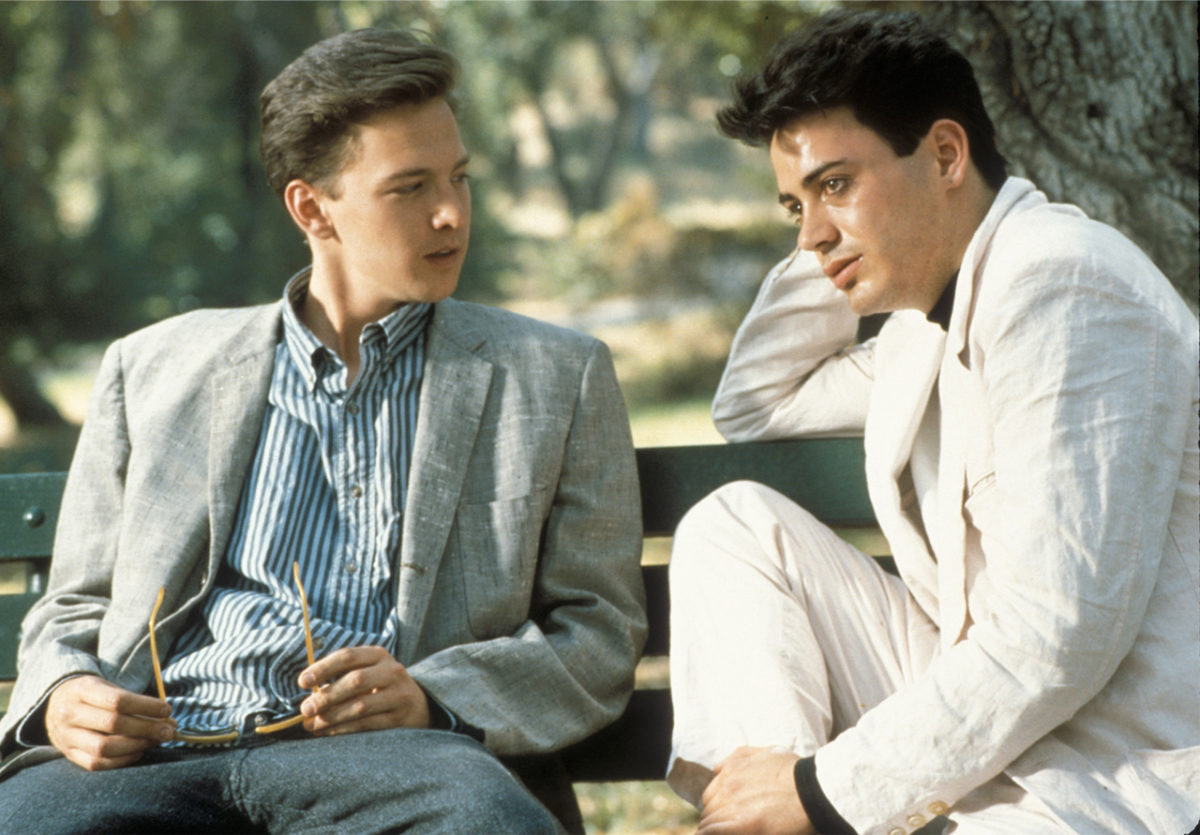 Robert Downey Jr. and Andrew McCarthy in Less Than Zero