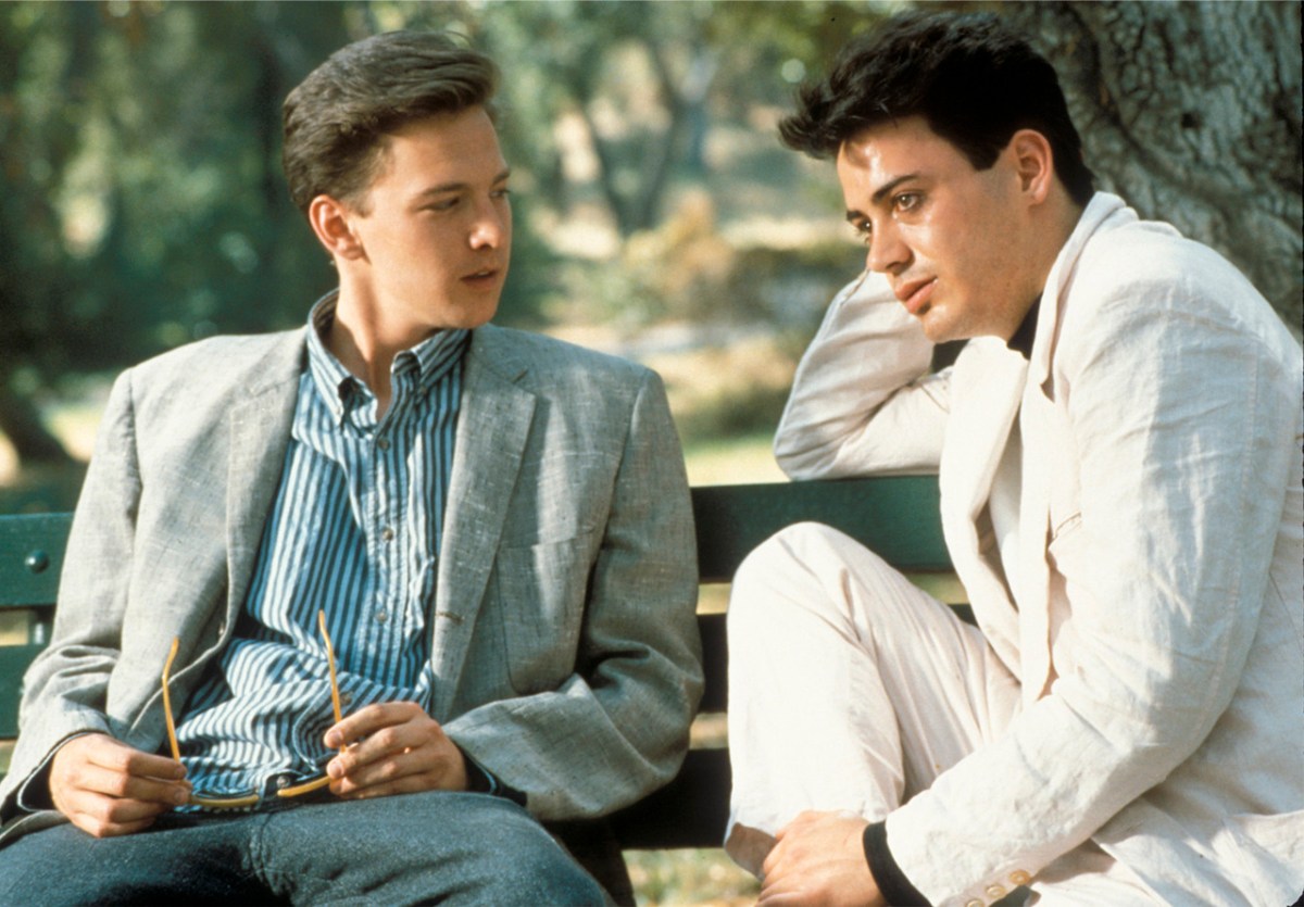 Robert Downey Jr. and Andrew McCarthy in Less Than Zero