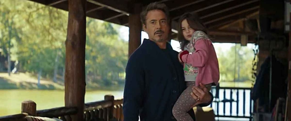 Tony Stark and Morgan Stark