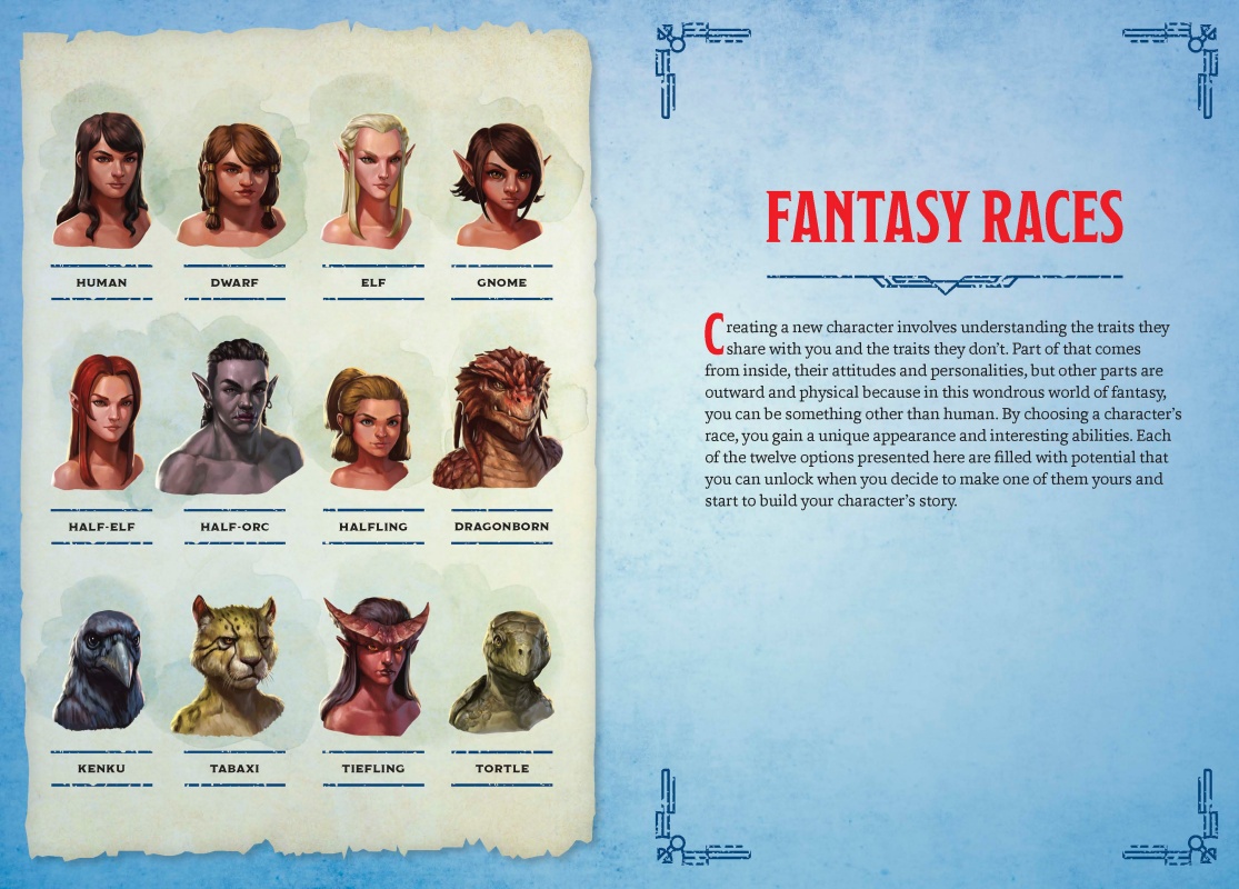 The Fantasy Races D&D Monsters & Creatures + Warriors & Weapons 