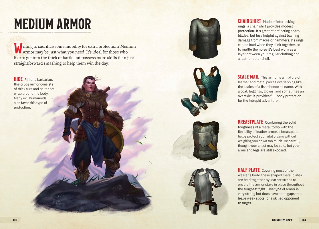 medium armor Warriors D&D Monsters & Creatures + Warriors & Weapons 