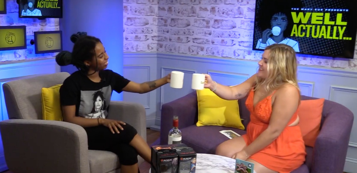 Rachel and Princess drinking their pain away