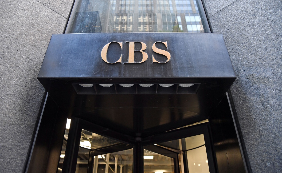 The CBS logo is seen at the CBS Building, headquarters of the CBS Corporation, in New York City on August 6, 2018. (Photo by ANGELA WEISS / AFP) (Photo credit should read ANGELA WEISS/AFP/Getty Images)