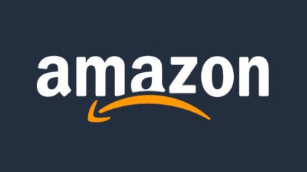 Amazon's logo, but it's frowning.