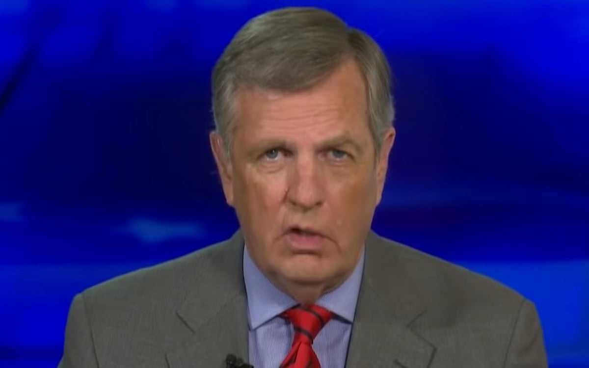 Brit Hume ranting about racism on Fox News.