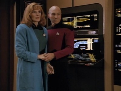 Dr. Crusher and Jean-Luc Picard