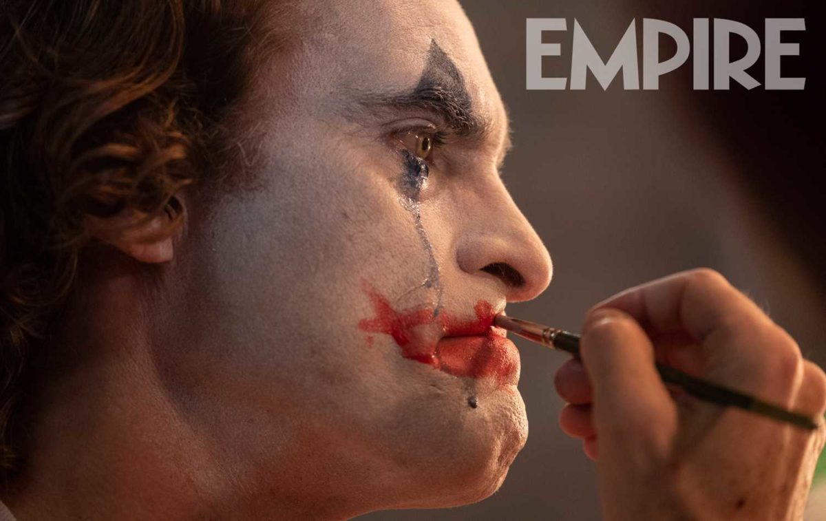Joaquin Phoenix as the Joker.