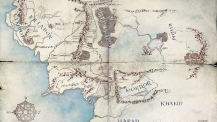 lotr middle earth map