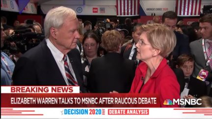 chris matthews tries to bulldoze elizabeth warren