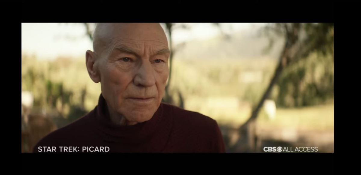 patrick stewart as jean-luc picard in the new cbs all access picard series.