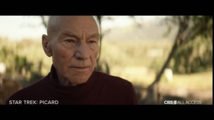 patrick stewart as jean-luc picard in the new cbs all access picard series.