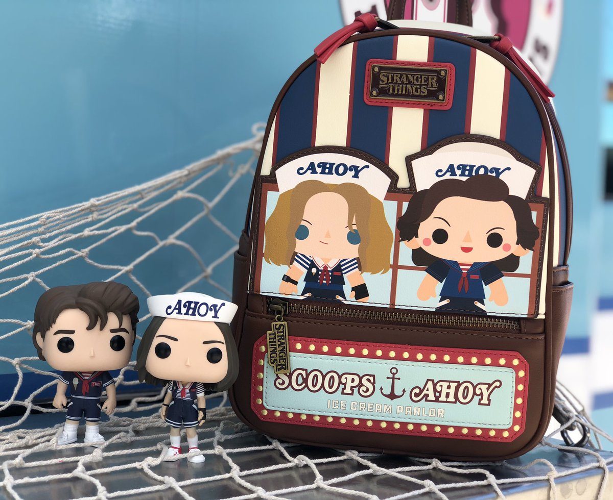 stranger things scoops ahoy backpack from loungefly