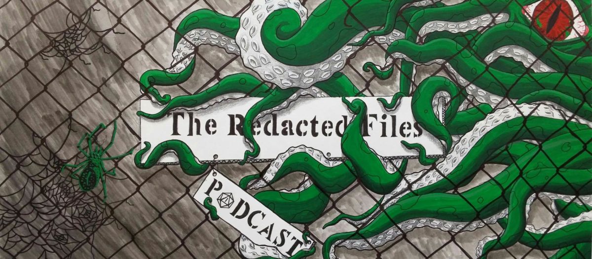 The Redacted Files logo.