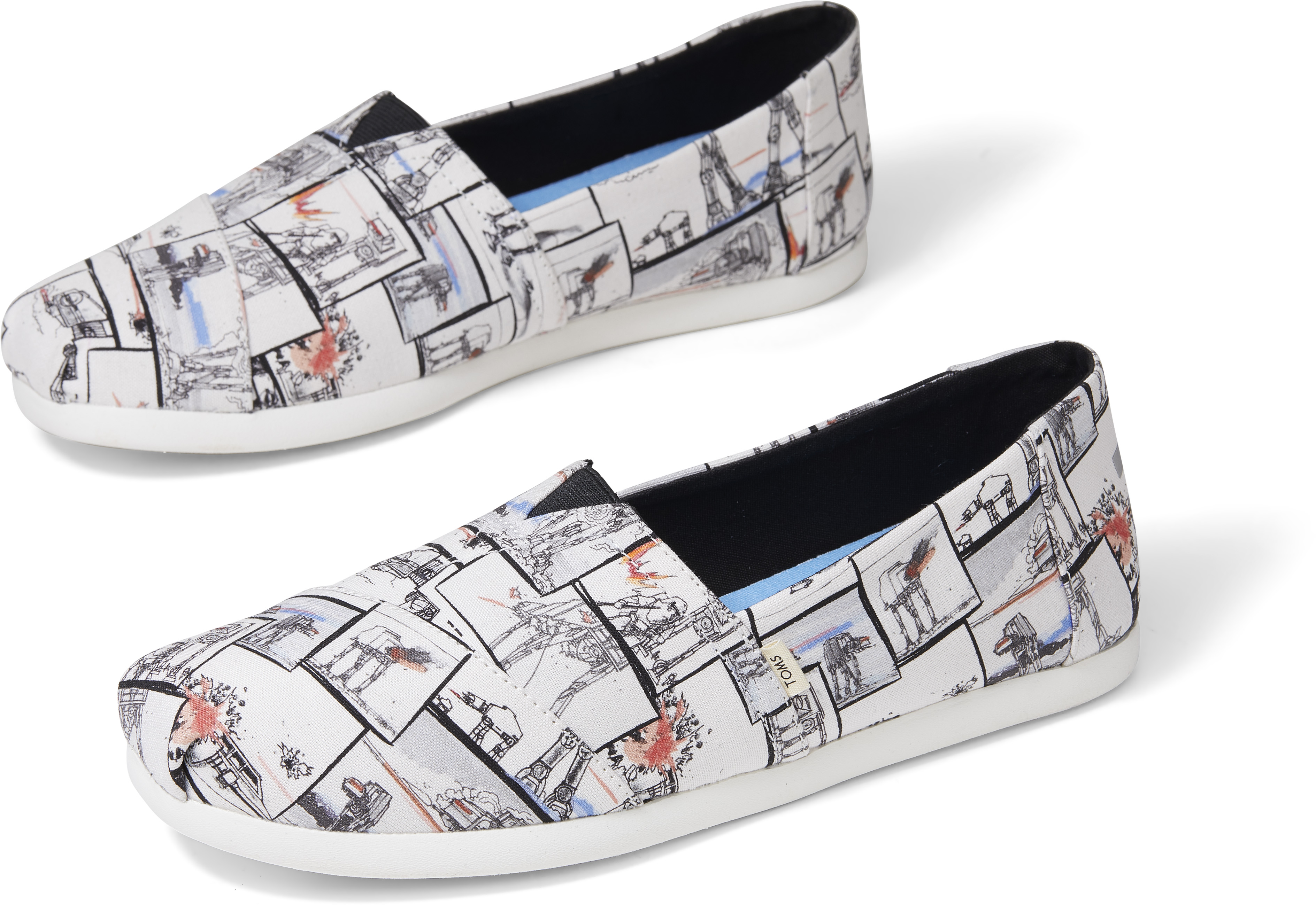 One of the new pairs of Star Wars inspired shoes by TOMS.