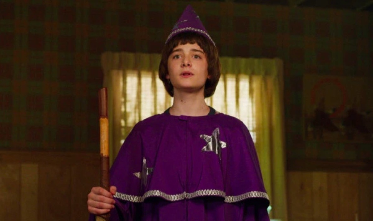 Will dressed as a D&D wizard in Netflix's Stranger Things.
