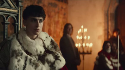Timothée Chalamet in the King