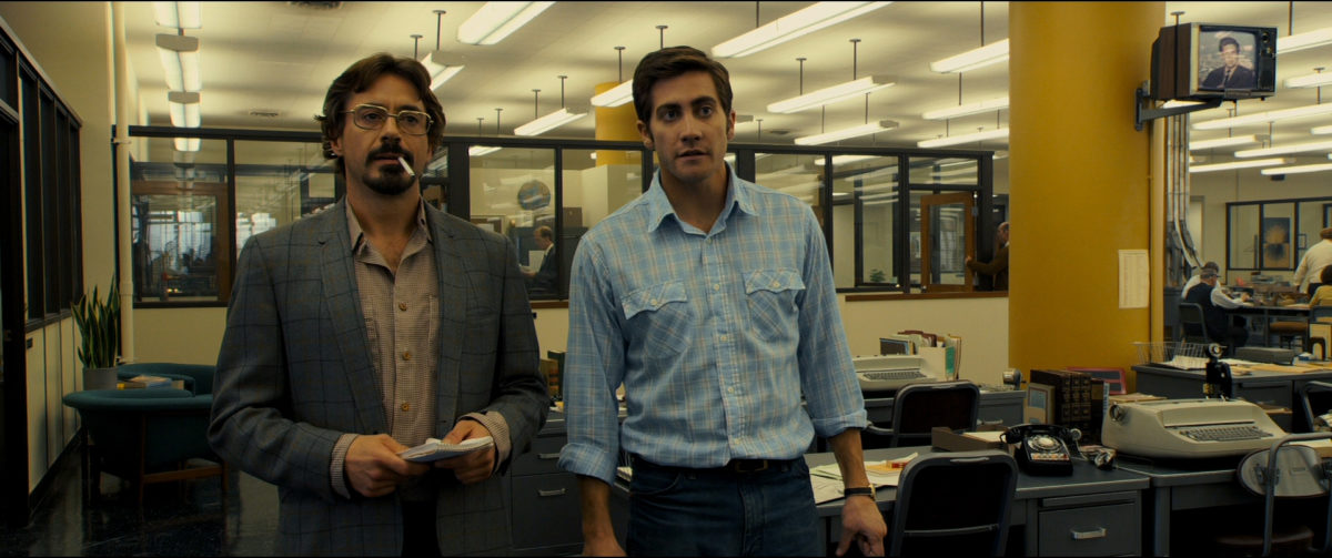 Robert Downey Jr. and Jake Gyllenhaal in Zodiac