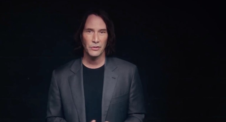 Keanu Reeves in a promotional video for Already Gone