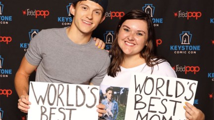 Rachel Leishman and Tom Holland
