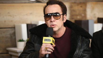 Nicholas Cage looking like Elvis