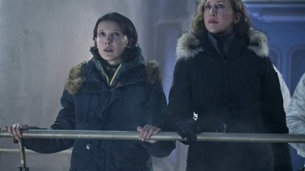 Vera Farmiga and Millie Bobby Brown in Godzilla: King of the Monsters (2019)