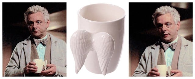 Aziraphale's angel mug from Good Omens