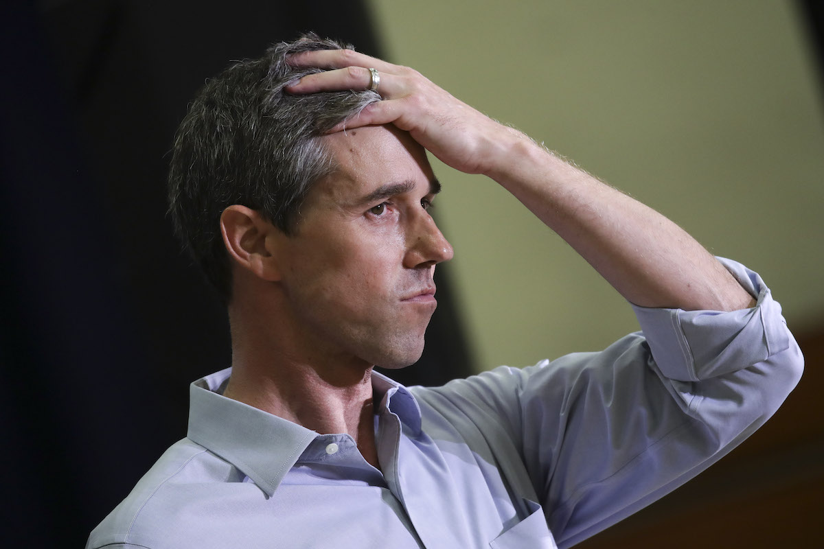 Beto holds his head, looking exhausted at all of this nonsense.